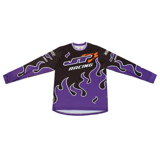 90s Purple Flame Jersey (Purple, Black, Orange)