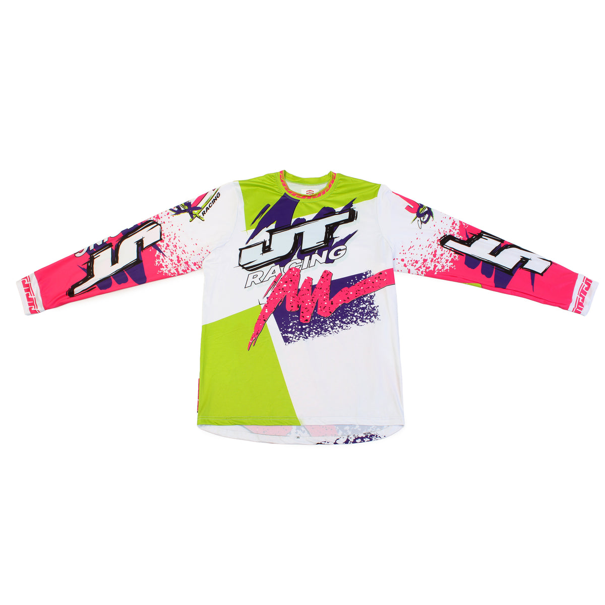 90s Swash Paint Jersey Green (Green, Pink, Purple)