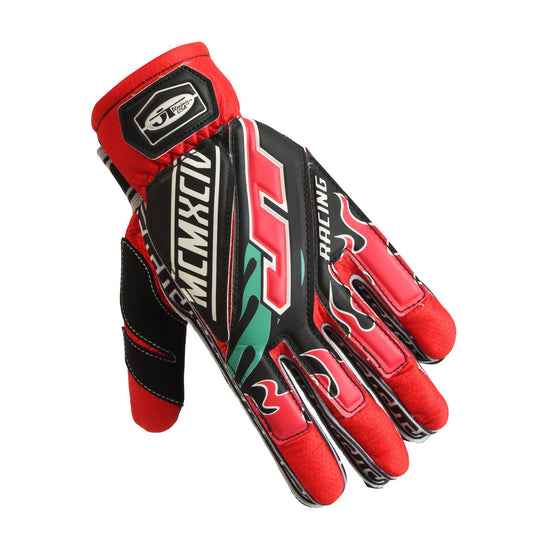 Red Flame 90s Gloves - JT Racing USA