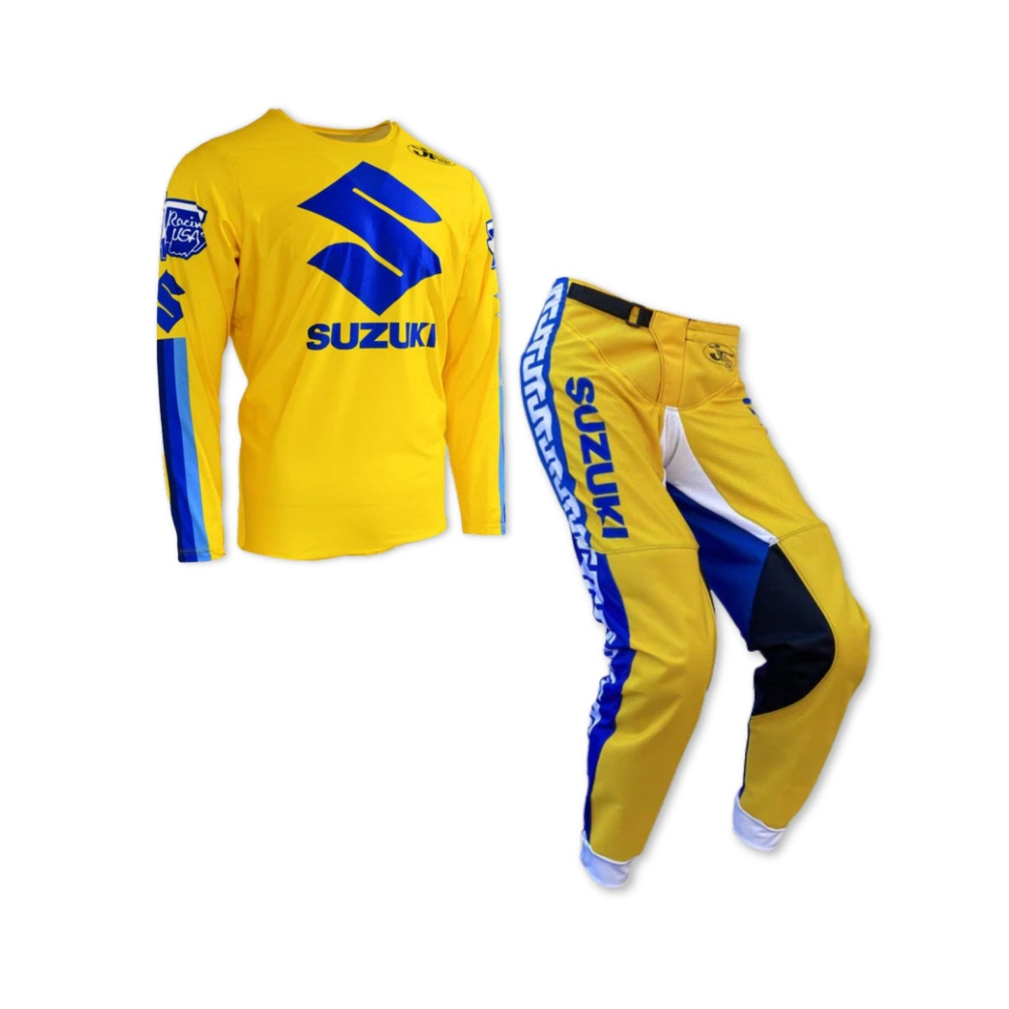 Suzuki Team Jersey & Pants MX Combo - Yellow - JT Racing USA