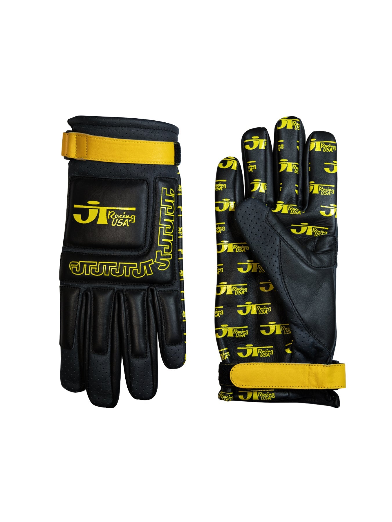 Vintage Racing Glove - Black and Gold - JT Racing USA