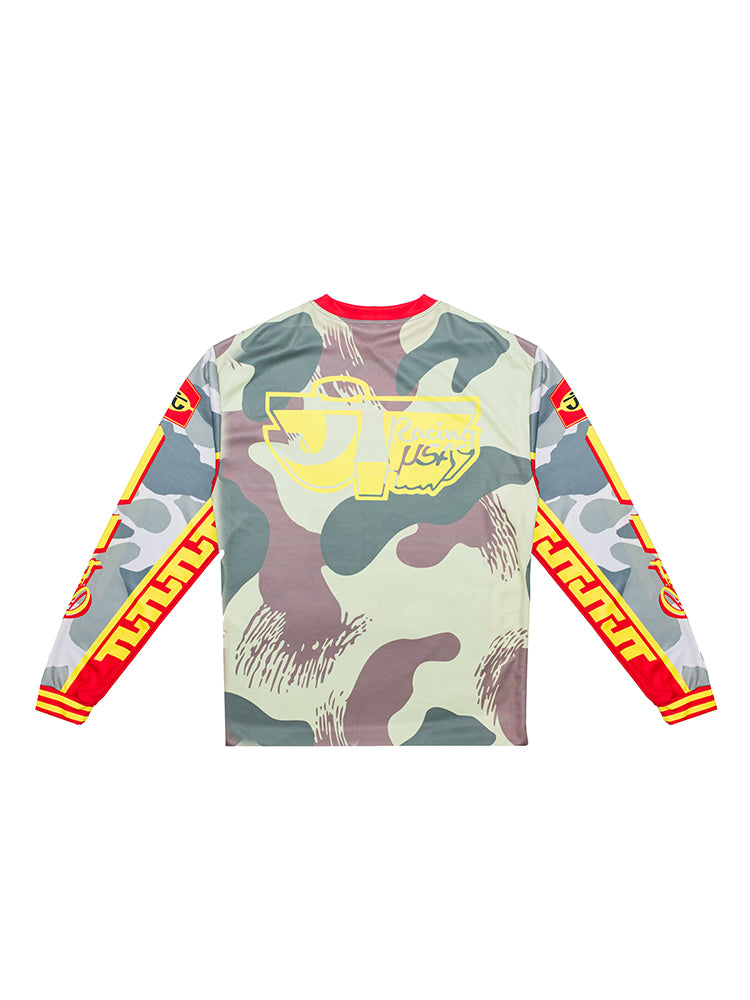 Team 3D Jersey - Red, Yellow and Camo