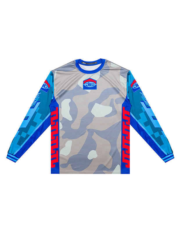 Team 3D Jersey - Blue, Red and Camo