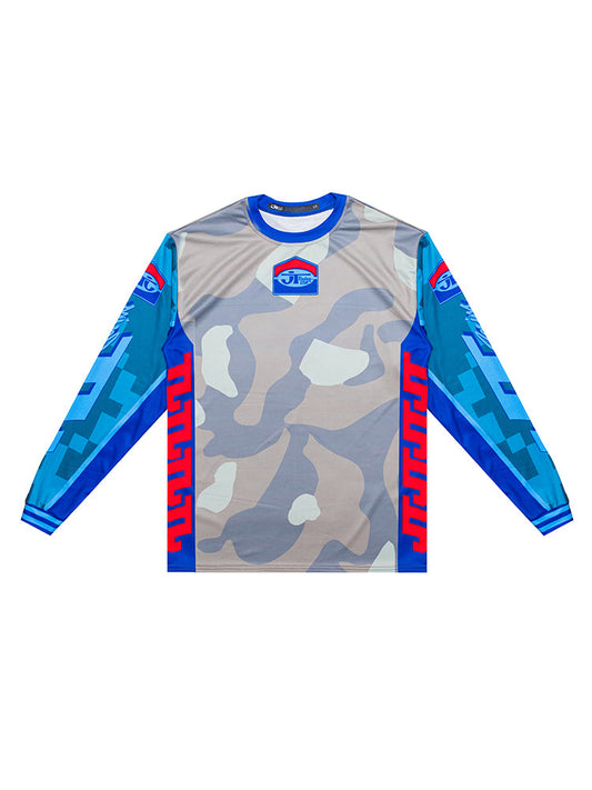 Kids Team 3D Jersey - Blue, Red and Camo