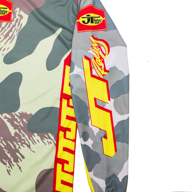 Team 3D Jersey - Red, Yellow and Camo