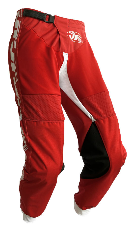 JT Moto Pant - Red and White