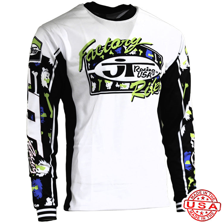 JT Racing Bad Bones Jersey - Black/White Pants