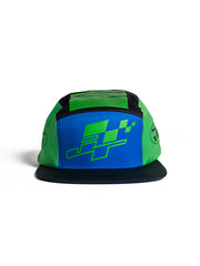JT Racing Flat 5 Panel Hat - Blue and Green