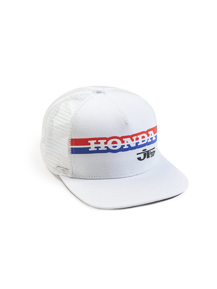 JT Racing x Honda Heritage Trucker Hat - White