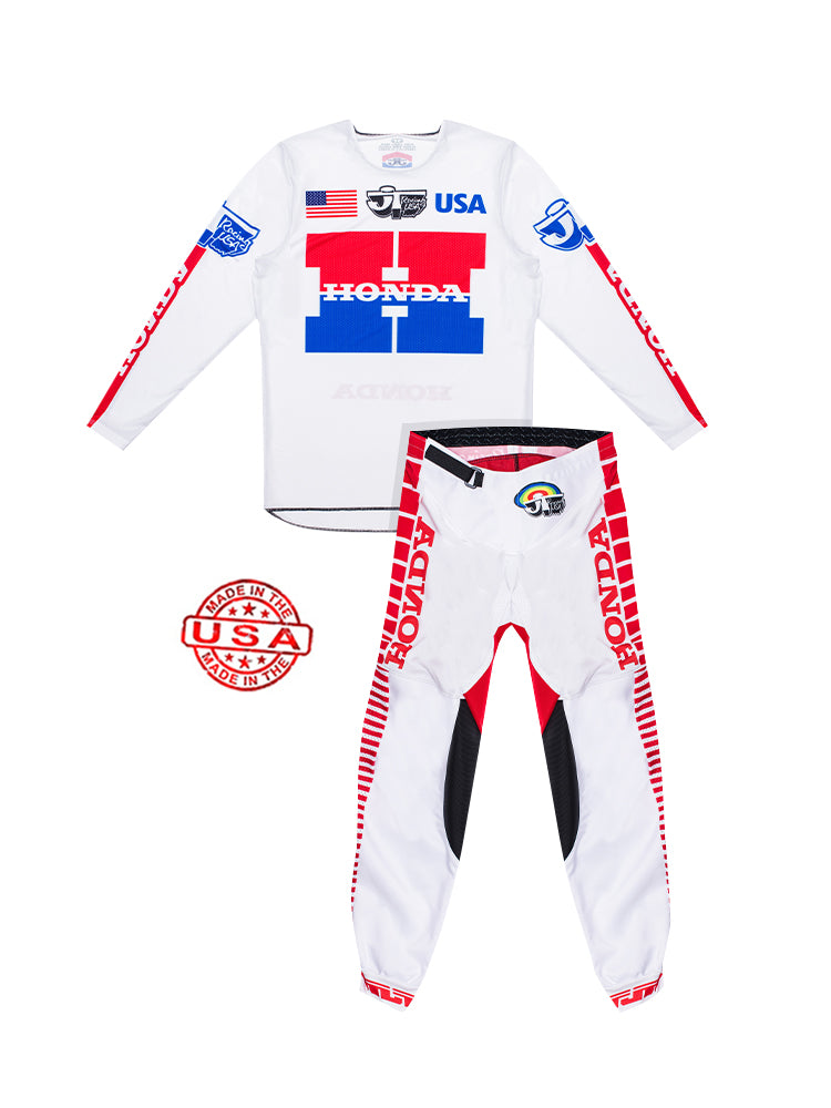 MX Gear Combo: JT Racing  Honda Team USA 1981 Jersey and Moto Pants