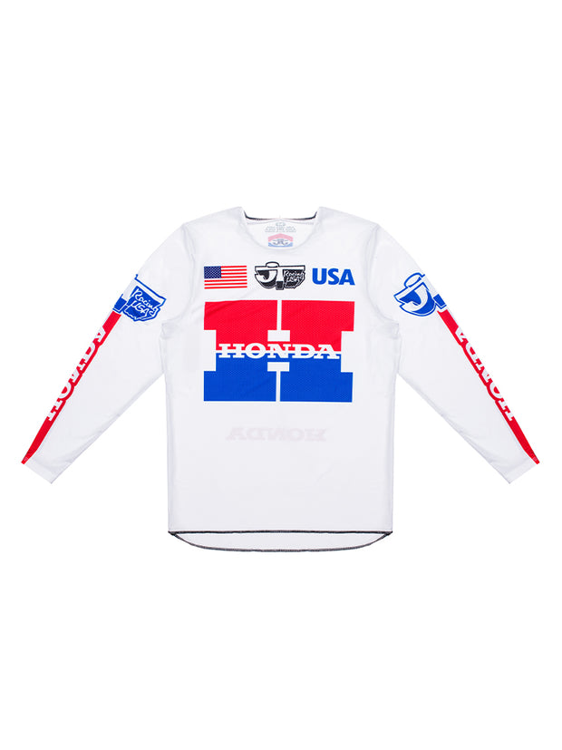 JT Racing Honda Team USA 1981 Flo-Form Pro Jersey (White)