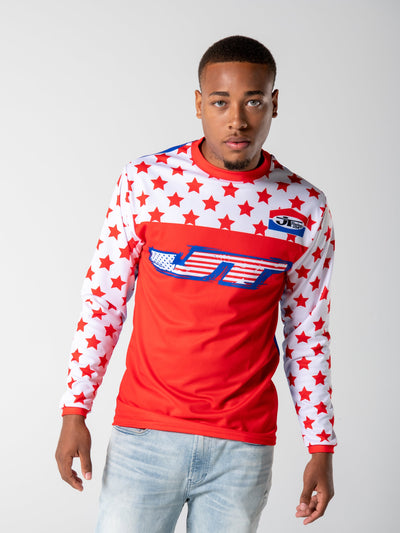 Team 3D Jersey - Blue, Red and Camo – JT Racing USA