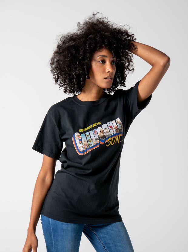 Born and Raised Under the California Sun Tee - Black