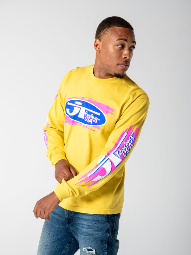 Classic Moto Tee L/S - Yellow