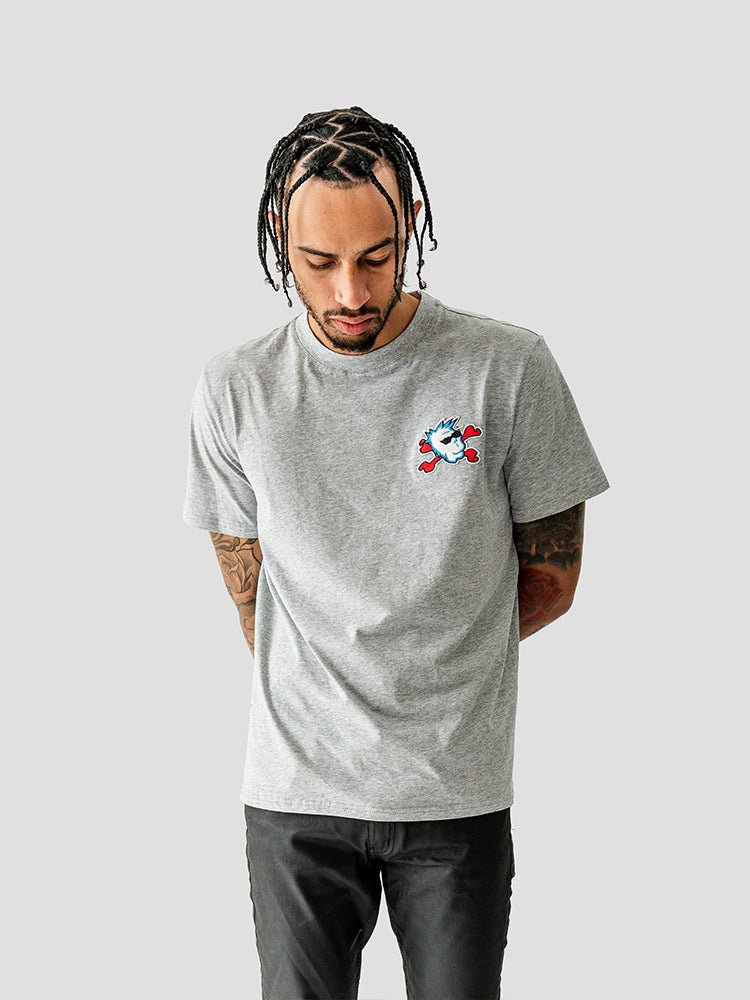 Bad Bones Logo Tee - Grey - JT Racing USA