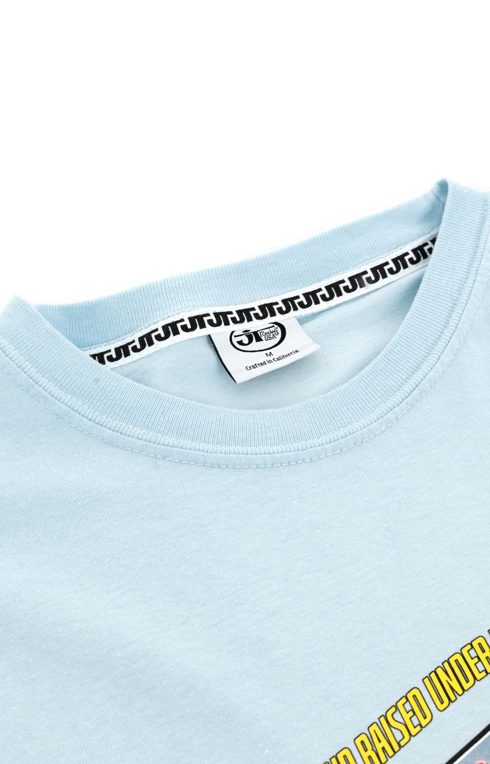 Born and Raised Under the California Sun Tee - Sky Blue - JT Racing USA