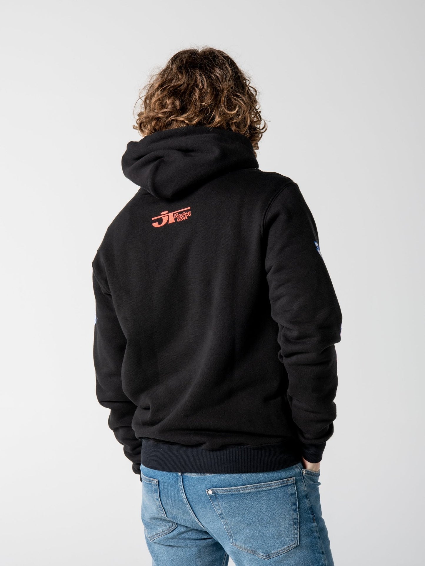 Heritage Hoodie (20oz Heavy) - Black - JT Racing USA