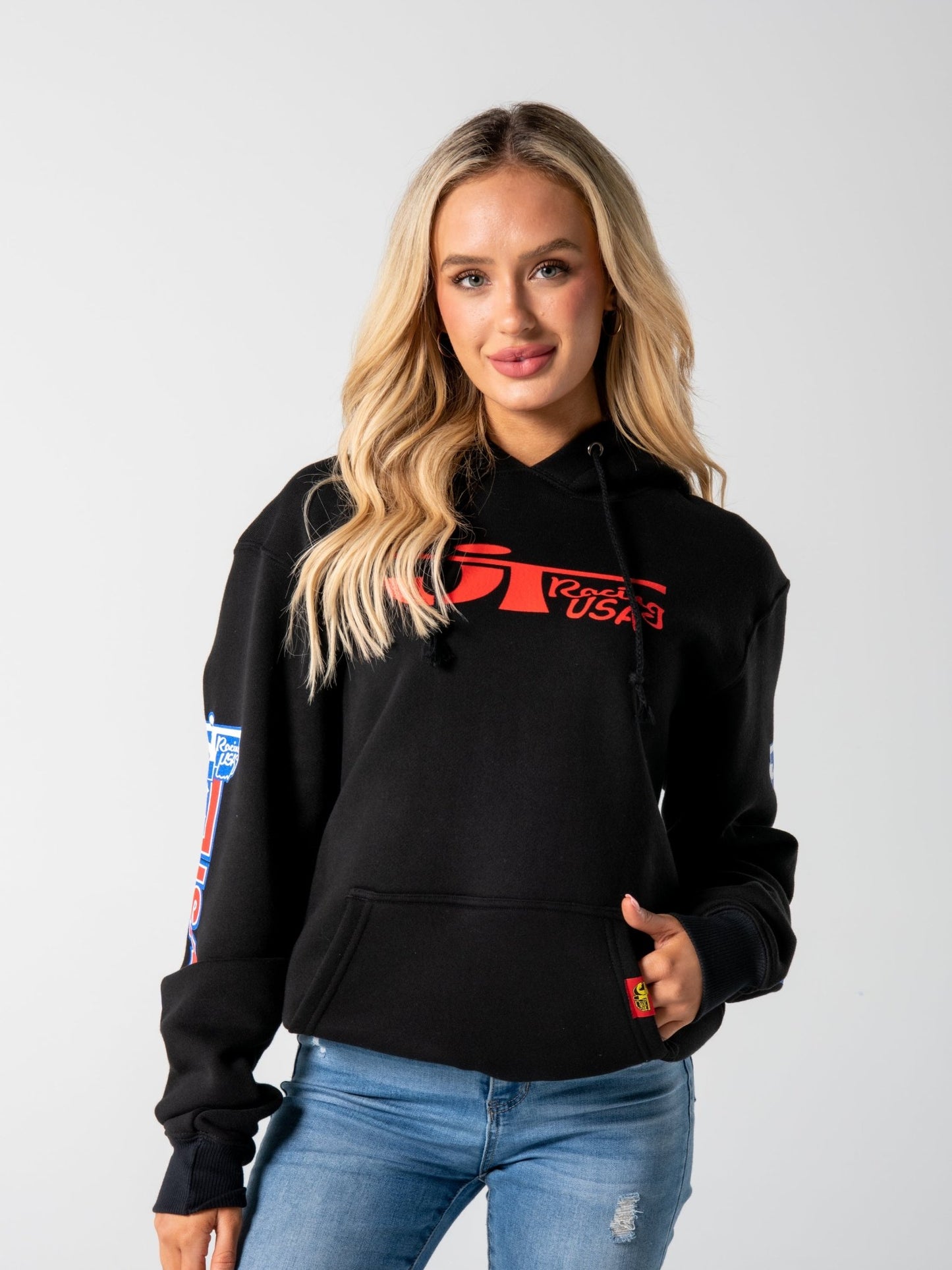 Heritage Hoodie (20oz Heavy) - Black - JT Racing USA