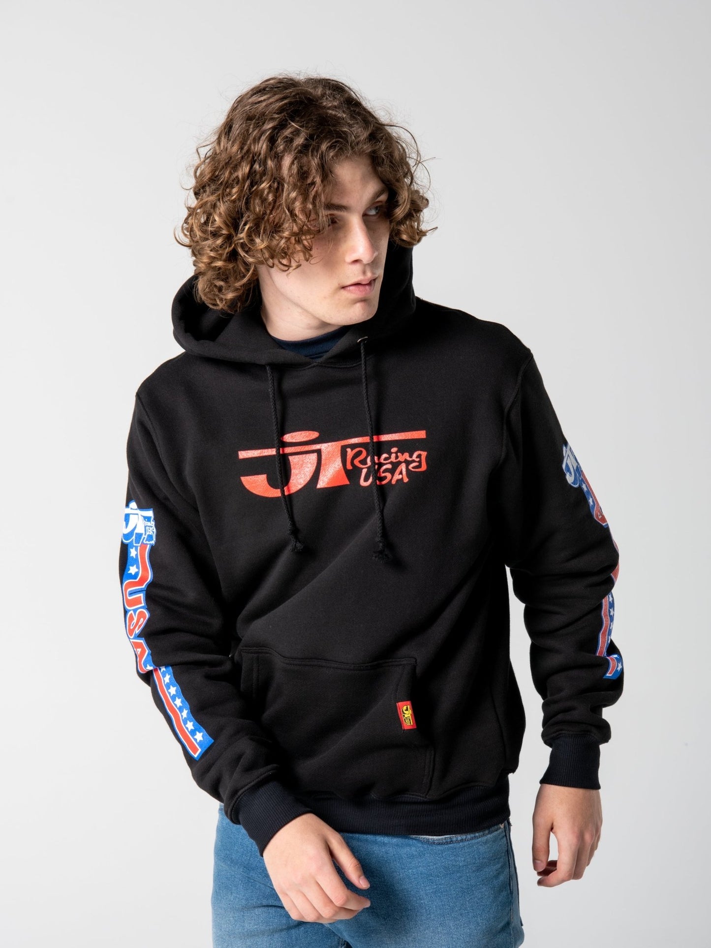 Heritage Hoodie (20oz Heavy) - Black - JT Racing USA