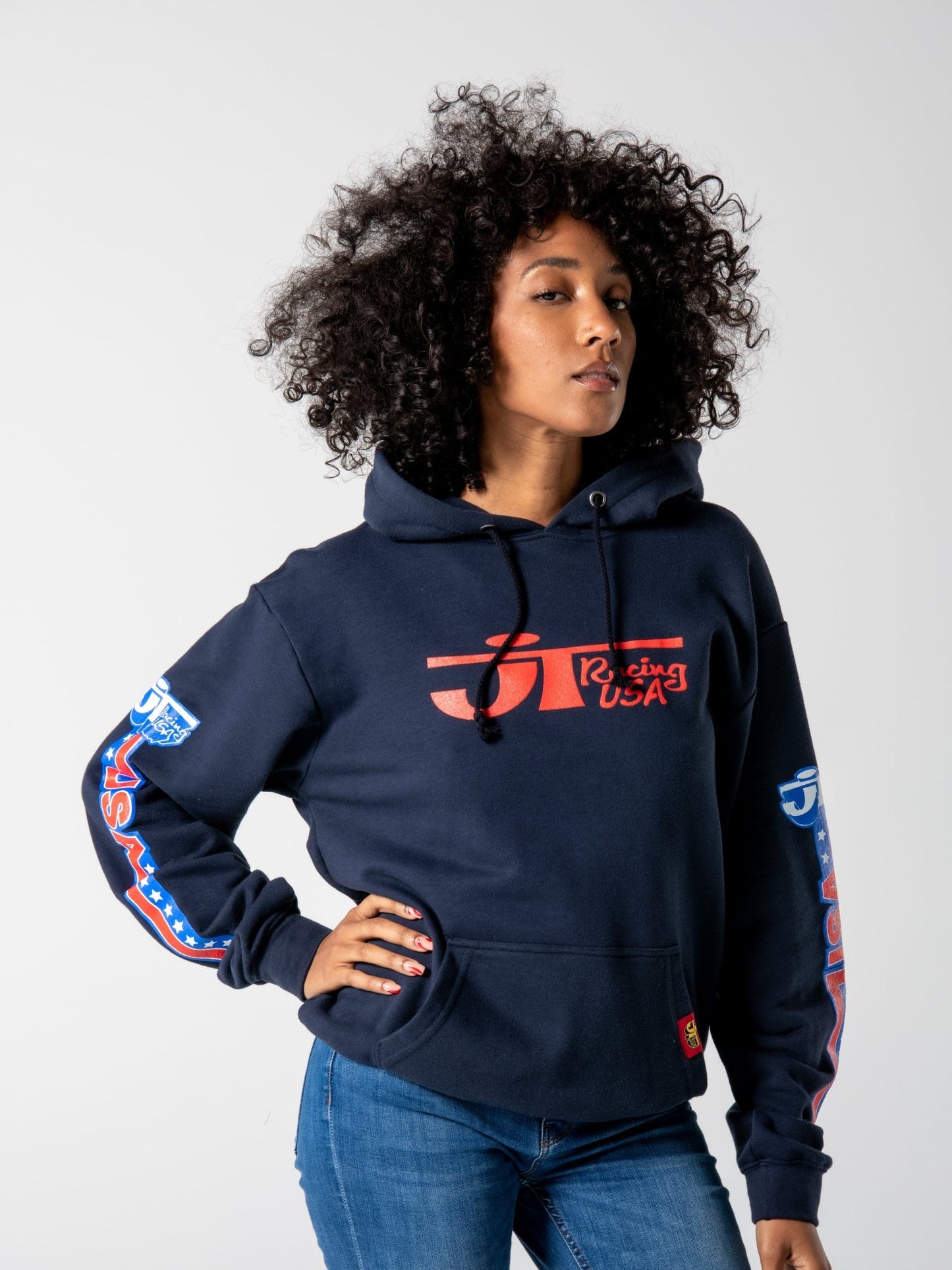 Heritage Hoodie (20oz Heavy) - Blue - JT Racing USA