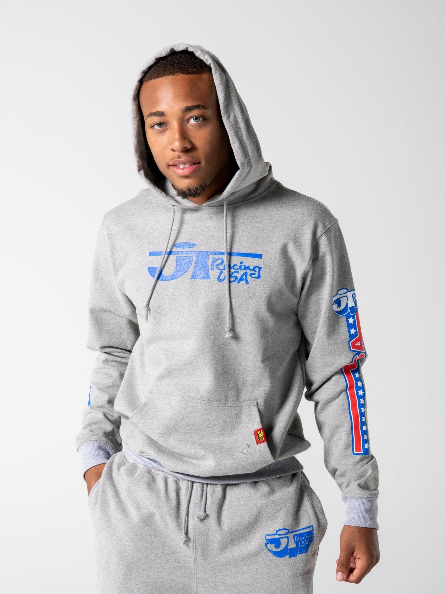Heritage Hoodie (20oz Heavy) - Grey - JT Racing USA