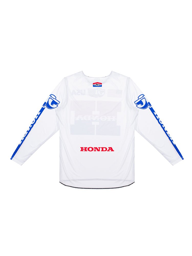 JT Racing Honda Team USA 1981 Flo - Form Pro Jersey (White) - JT Racing USA