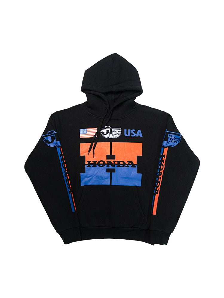 JT Racing x Honda Heritage Hoodie - Black - JT Racing USA
