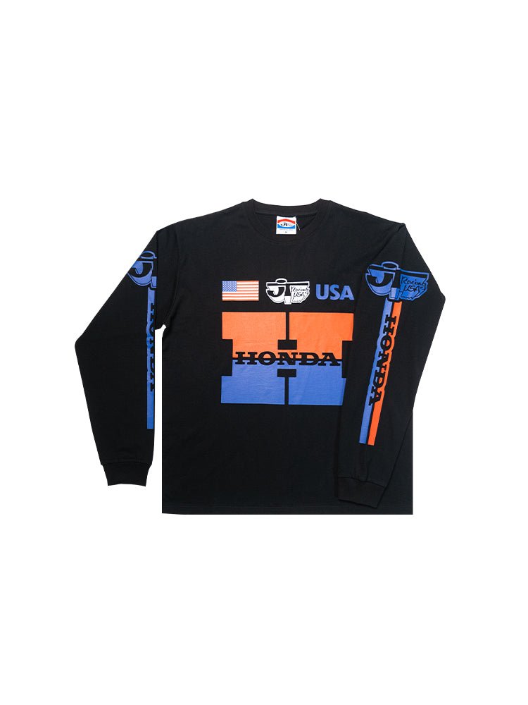 JT Racing x Honda Heritage L/S Tee - Black - JT Racing USA