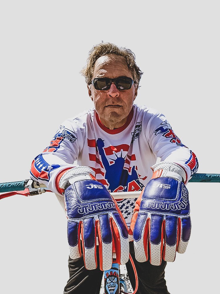 Vintage Racing Glove - Red, White and Blue - JT Racing USA